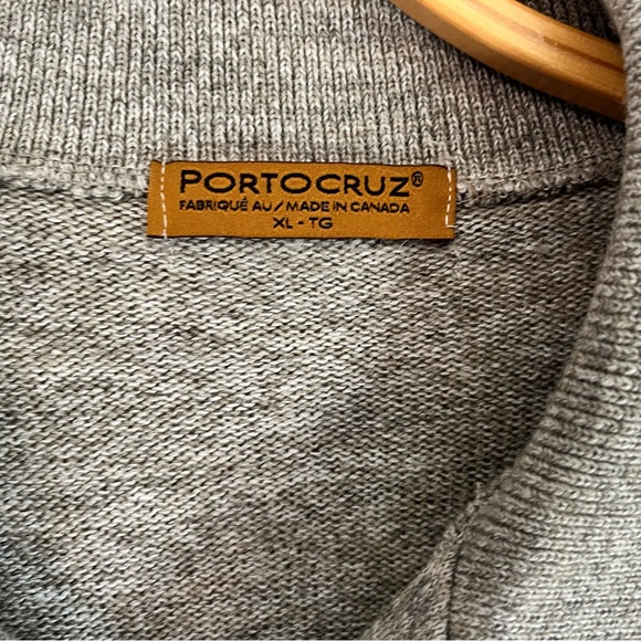 Portocruz Vintage grey button up sweater size XL - Picture 2 of 3
